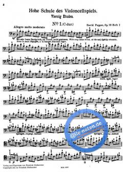 Hohe Schule des Violoncellospiels op. 73 Band 1 von David Popper im Alle Noten Shop kaufen