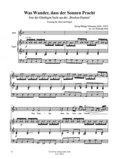 Was Wunder, das der Sonnen Pracht von Georg Philipp Telemann 