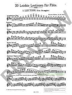 20 leichte und melodische Lektionen op. 93 Heft 1 von Ernesto Köhler 