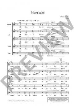 Mūsu kalni von Peteris Vasks (Download) 