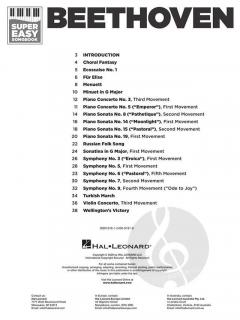 Beethoven - Super Easy Songbook von Ludwig van Beethoven 