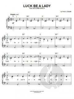 Luck Be A Lady von Frank Loesser (Download) 