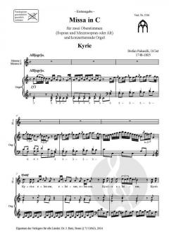 Missa in C von Stefan Paluselli 