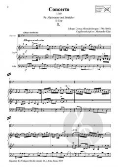 Concerto in B-Dur (1769) von Johann Georg Albrechtsberger 