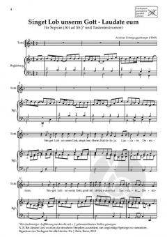 Singet Lob unserm Gott von Andreas Unterguggenberger 