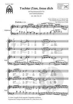 Tochter Zion, freue dich  von Robert Jones 