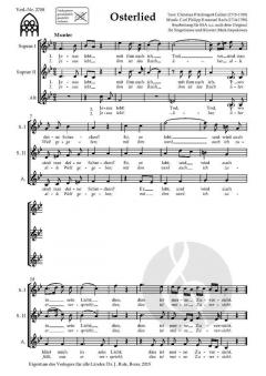 Osterlied von Carl Philipp Emanuel Bach 