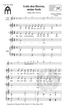 10 Psalmenkanons von Thomas Nüdling 