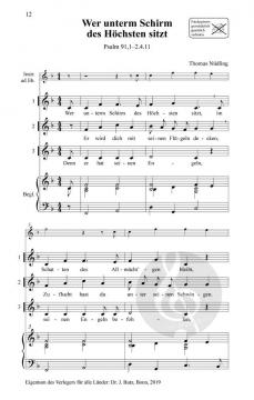 10 Psalmenkanons von Thomas Nüdling 