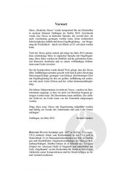 Deutsche Messe von Bernard Wayne Sanders 