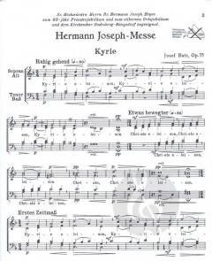 Hermann-Josef-Messe op. 35 von Josef Butz 
