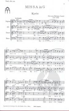 Missa in G von Giovanni Battista Casali 