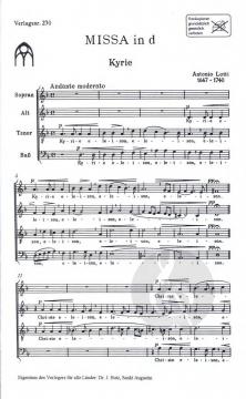 Missa in d von Antonio Lotti 