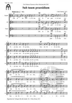 Sub tuum praesidium von Colin Mawby 