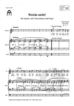 Vier Sologesänge von Albert Becker 