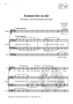 Vier Sologesänge von Albert Becker 