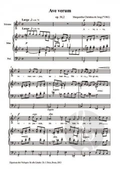 3 lateinische Sologesänge op. 56  von Margaretha Christina de Jong 