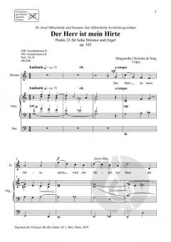 Der Herr ist mein Hirte (Ps. 23) von Margaretha Christina de Jong 