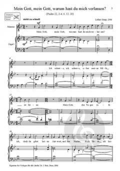 3 Sologesänge zur Passion von Lothar Graap 