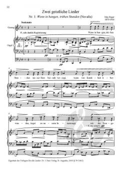 Vier geistliche Lieder von Max Reger 