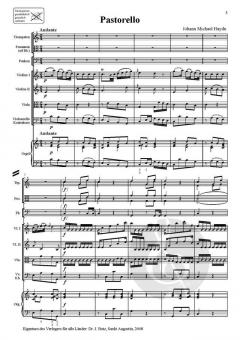 Pastorello MH 83 von Michael Haydn 