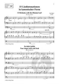 33 Choralintonationen in kanonischer Form von Jan Janca 