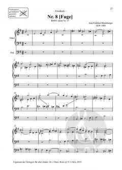 Acht frühe Orgelwerke von Joseph Gabriel Rheinberger im Alle Noten Shop kaufen