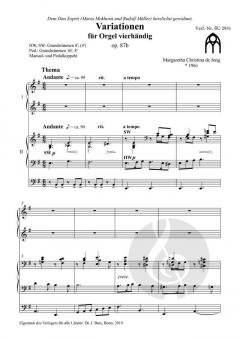 Variationen von Margaretha Christina de Jong 