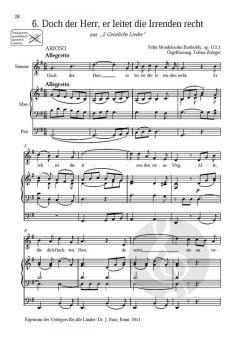 10 geistliche Sologesänge von Felix Mendelssohn Bartholdy 