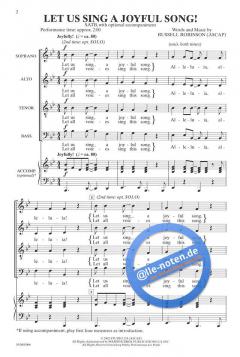 Let Us Sing A Joyful Song (Russell Robinson) 