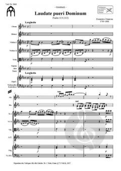 Laudate pueri Dominum von Domenico Cimarosa 