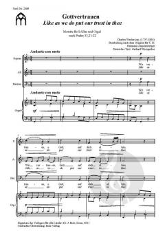 Gottvertrauen von Charles Wesley 