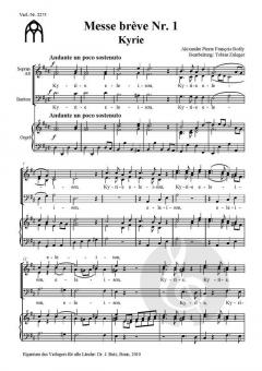 Messe brève No. 1 von Alexandre Pierre Boely 