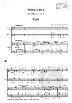 Missa festiva von Christopher Tambling 