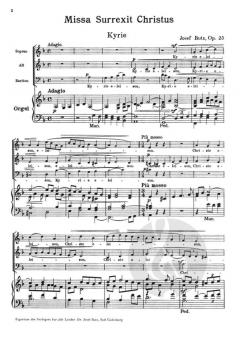 Missa 'Surrexit' op. 23 von Josef Butz 
