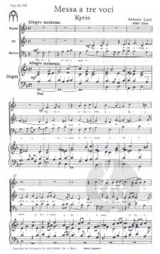 Missa a tre voci von Antonio Lotti 