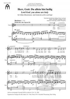 Herr Gott: Du allein bist heilig von Christopher Tambling 