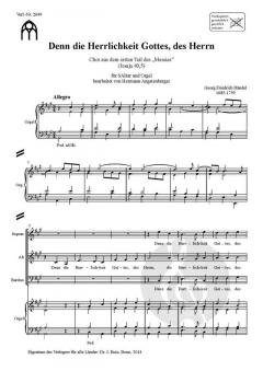 Denn die Herrlichkeit Gottes, des Herrn von Georg Friedrich Händel 