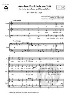 Du bist’s, dem Ruhm und Ehre gebühret von Joseph Haydn 