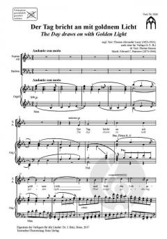 Der Tag bricht an mit goldnem Licht von Edward C. Bairstow 