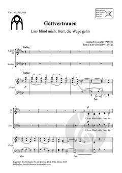 Gottvertrauen von Lambert Kleesattel 