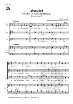 2 Abendlieder von Hermann Angstenberger 