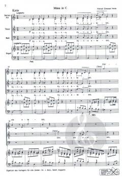 Missa in C von Wenzel Emanuel Horák 