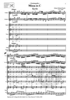 Missa ex C SheHa 42-C von Michael Haydn 