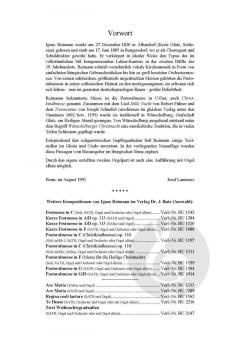 Pastoralmesse in C-Dur op. 110 'Christkindlmesse' von Ignaz Reimann 