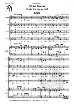 Missa brevis von Robert Führer 