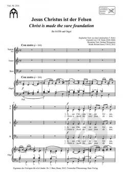 Christ is made / Jesus Christus ist der Felsen von Robert Jones 