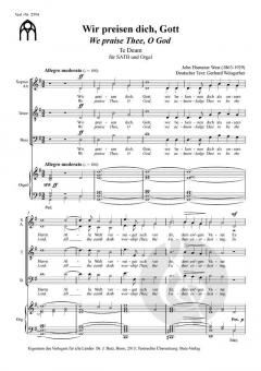 Wir preisen dich, Gott von John Ebenezer West 
