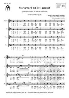 Maria ward ein Bot' gesandt von Gerhard Günther 
