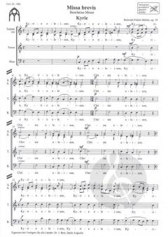 Missa brevis op. 19 'Bonifatius-Messe' von Heinrich Fidelis Müller 